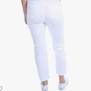 NWOT Kenneth Cole Ladies' Button Fly High Rise Straight Leg Comfort Stretch Jean